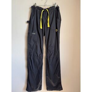 Koi Lindsey Womens Medium Tall Black Scrub Pants Cargo Utility Limited Edition